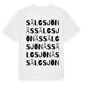 Sälgsjönäs ordlek t-shirt – ekologisk bomull t-shirt från Pinshirt