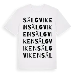 Sälgviken ordlek t-shirt – ekologisk bomull t-shirt från Pinshirt