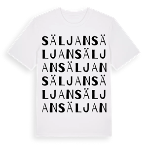 Säljan ordlek t-shirt – ekologisk bomull t-shirt från Pinshirt