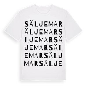 Säljemar ordlek t-shirt – ekologisk bomull t-shirt från Pinshirt