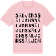 Pink Cotton t-shirt med Säljens ordlek t-shirt