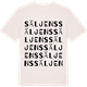 Vintage White t-shirt med Säljens ordlek t-shirt