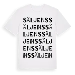 Säljens ordlek t-shirt – ekologisk bomull t-shirt från Pinshirt