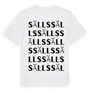 Sälls ordlek t-shirt – ekologisk bomull t-shirt från Pinshirt