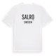 White t-shirt med Salro i Sverige t-shirt