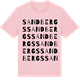 Pink Cotton t-shirt med Sandbergs ordlek t-shirt