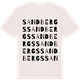 Vintage White t-shirt med Sandbergs ordlek t-shirt