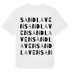 Sandlaven ordlek t-shirt – ekologisk bomull t-shirt från Pinshirt