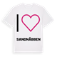 Jag älskar Sandnäbben t-shirt stort tryck