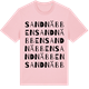 Pink Cotton t-shirt med Sandnäbben ordlek t-shirt