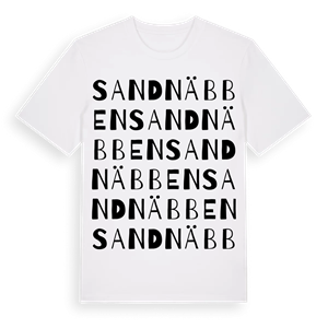 Sandnäbben ordlek t-shirt – ekologisk bomull t-shirt från Pinshirt