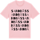 Pink Cotton t-shirt med Sandnäs ordlek t-shirt