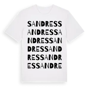 Sandres ordlek t-shirt – ekologisk bomull t-shirt från Pinshirt