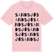 Pink Cotton t-shirt med Sandsjö ordlek t-shirt