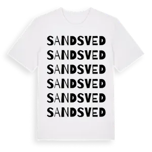 Sandsved ordlek t-shirt – ekologisk bomull t-shirt från Pinshirt