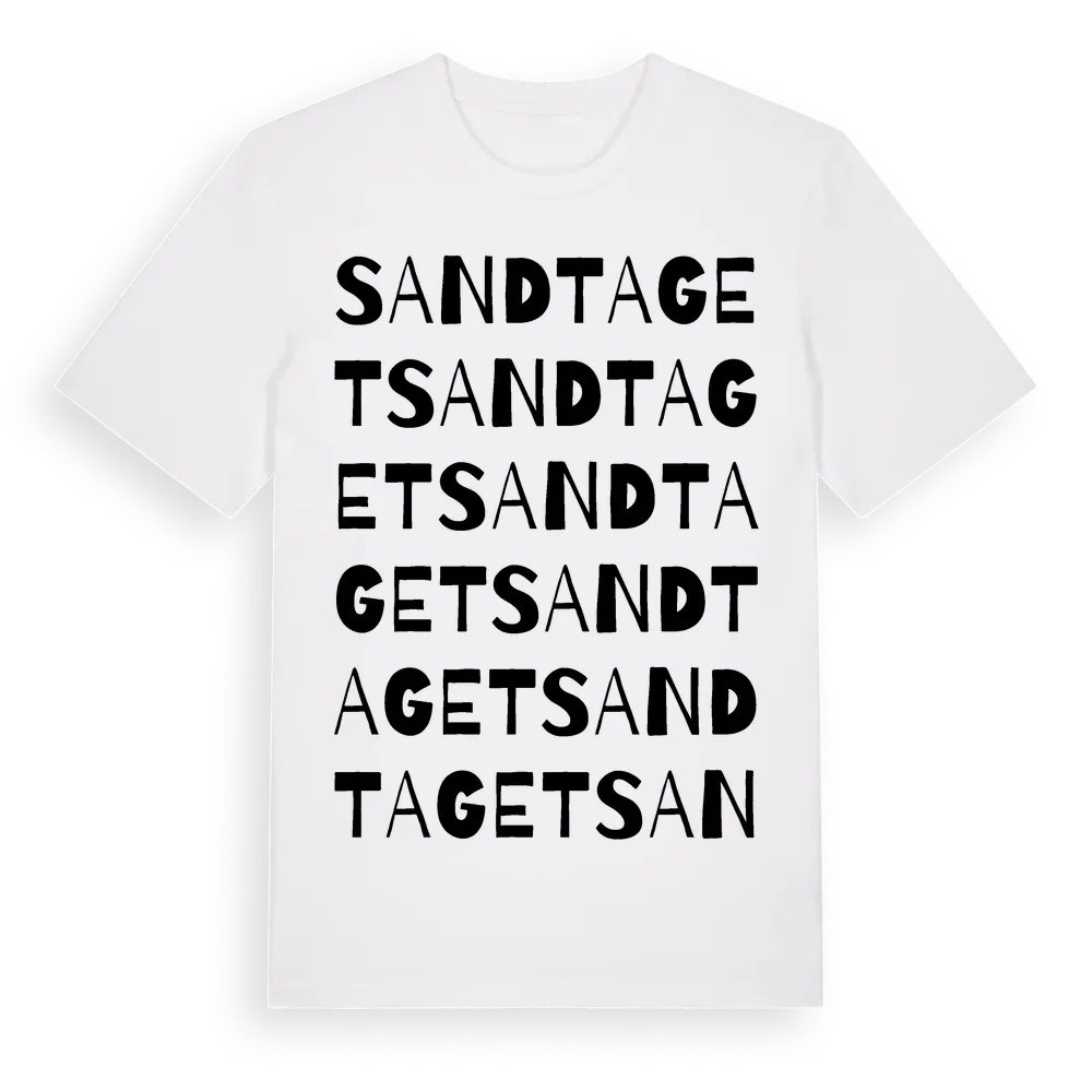 Sandtaget ordlek t-shirt i miljö