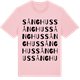 Pink Cotton t-shirt med Sånghus ordlek t-shirt