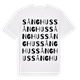 White t-shirt med Sånghus ordlek t-shirt