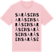 Pink Cotton t-shirt med Saråsen ordlek t-shirt
