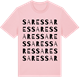 Pink Cotton t-shirt med Sares ordlek t-shirt