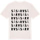 Vintage White t-shirt med Såsarv ordlek t-shirt