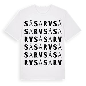 Såsarv ordlek t-shirt – ekologisk bomull t-shirt från Pinshirt