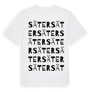 Säter ordlek t-shirt – ekologisk bomull t-shirt från Pinshirt