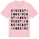 Pink Cotton t-shirt med Säverstabor ordlek t-shirt