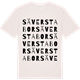 Vintage White t-shirt med Säverstabor ordlek t-shirt