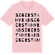 Pink Cotton t-shirt med Segerstamyran ordlek t-shirt