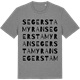 Mid Heather Gray t-shirt med Segerstamyran ordlek t-shirt