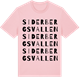Pink Cotton t-shirt med Siderbergsvallen ordlek t-shirt