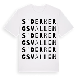 Siderbergsvallen ordlek t-shirt – ekologisk bomull t-shirt från Pinshirt