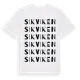 White t-shirt med Sikviken ordlek t-shirt