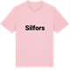 Pink Cotton t-shirt med Silfors fetstil t-shirt