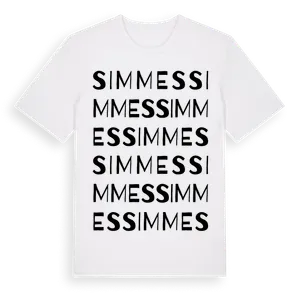 Simmes ordlek t-shirt – ekologisk bomull t-shirt från Pinshirt