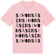 Pink Cotton t-shirt med Simonsåsen ordlek t-shirt