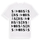 White t-shirt med Simonsåsen ordlek t-shirt