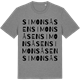 Mid Heather Gray t-shirt med Simonsåsen ordlek t-shirt