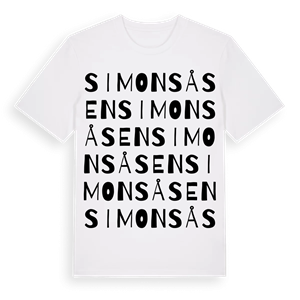 Simonsåsen ordlek t-shirt – ekologisk bomull t-shirt från Pinshirt