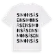 White t-shirt med Simonsåsen ordlek t-shirt