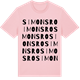 Pink Cotton t-shirt med Simonsro ordlek t-shirt