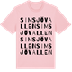 Pink Cotton t-shirt med Simsjövallen ordlek t-shirt