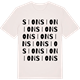 Vintage White t-shirt med Sion ordlek t-shirt