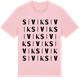 Pink Cotton t-shirt med Sivik ordlek t-shirt