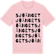 Pink Cotton t-shirt med Sjöänget ordlek t-shirt