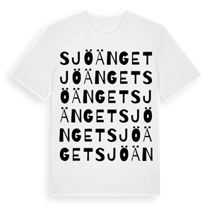 Sjöänget ordlek t-shirt – ekologisk bomull t-shirt från Pinshirt