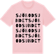 Pink Cotton t-shirt med Sjöbodsundet ordlek t-shirt
