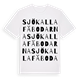 Sjökallafäbodarna ordlek t-shirt