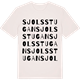 Vintage White t-shirt med Sjolsstugan ordlek t-shirt